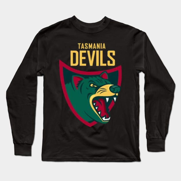 Tasmanian devils football club | AFL australian football Long Sleeve T-Shirt by euror-design